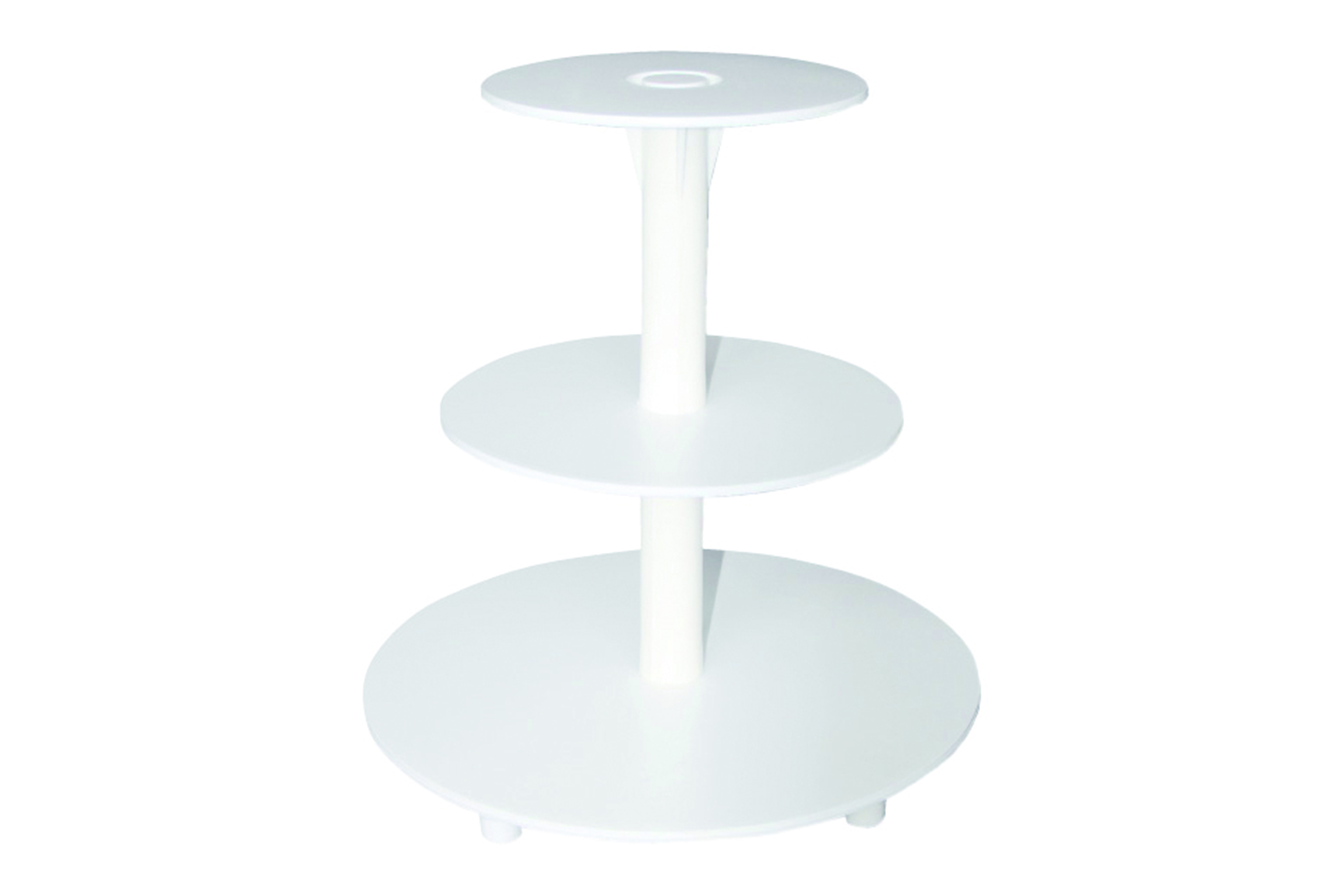 Etagen- Tortenständer, Kunststoff, 3 Etagen: 20/ 25/ 34 cm