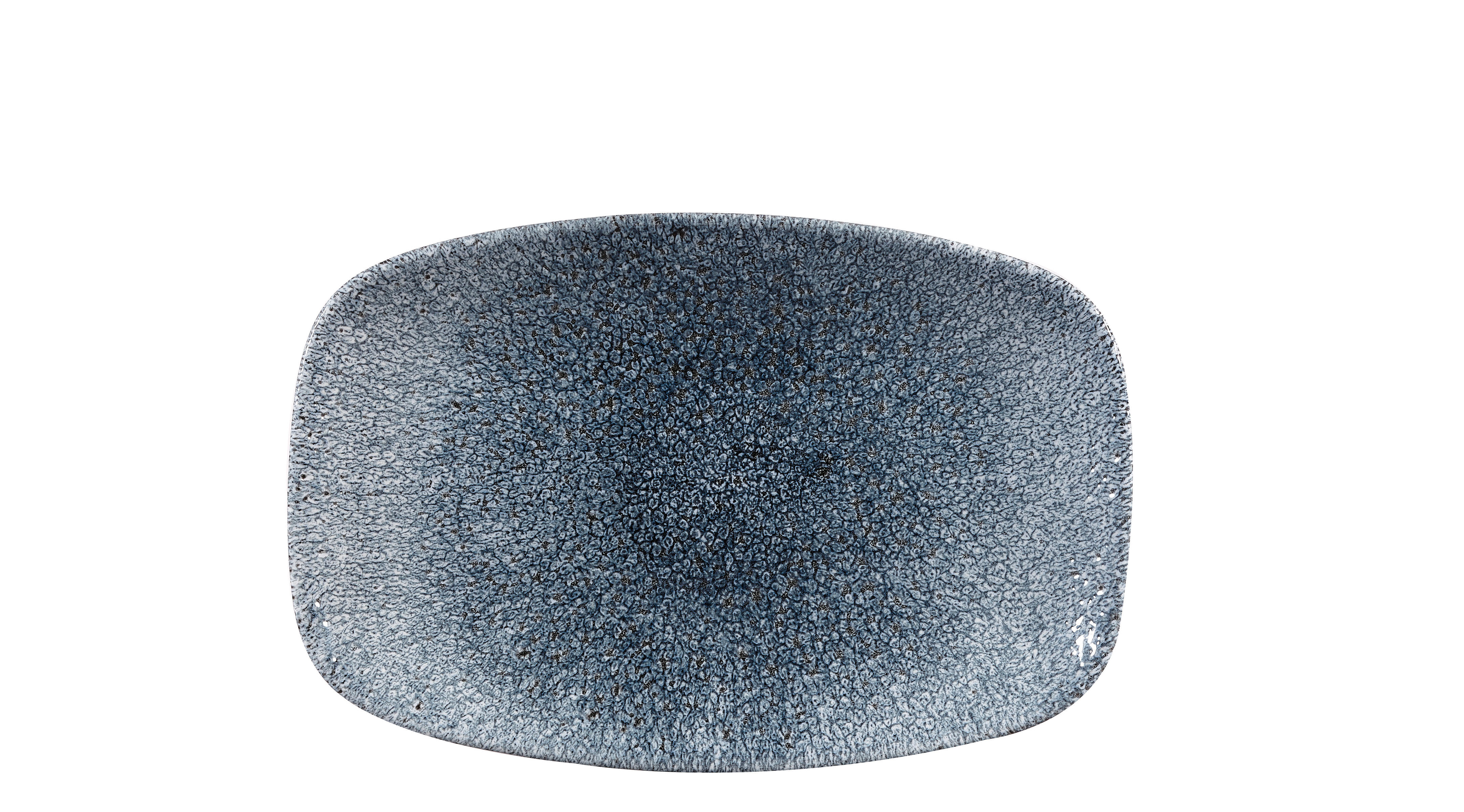 Churchill, Raku : Topaz Blue - Chefs Platte rechteckig, 23,7 x 15,7 cm
