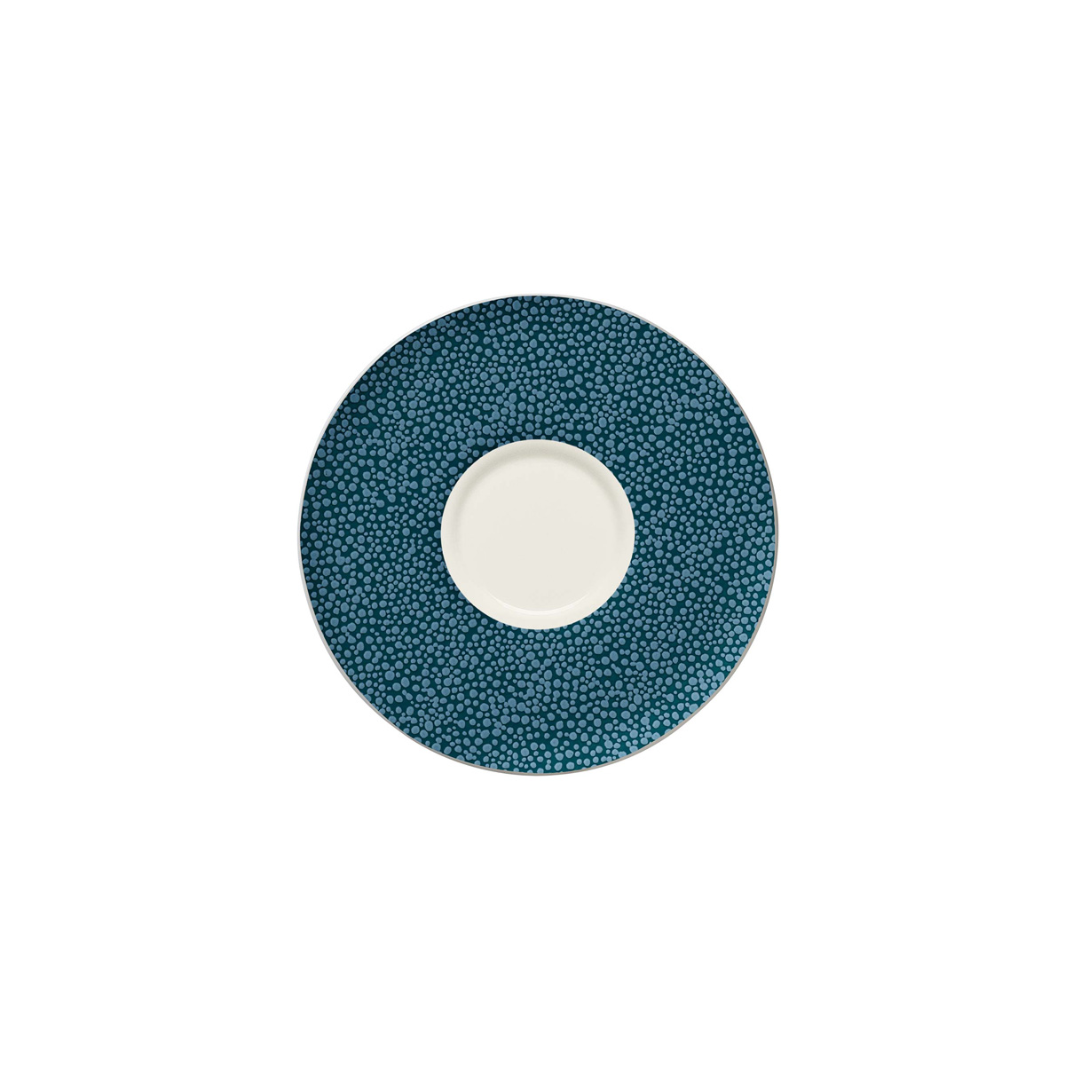 Bauscher, Purity : 426075 Pearls Ocean - Espresso-Untere rund, bonewhite, 13,5 cm