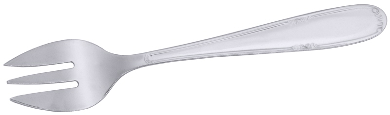 Austerngabel a 12 Stück, verziert, Edelstahl, L: 13,5 cm