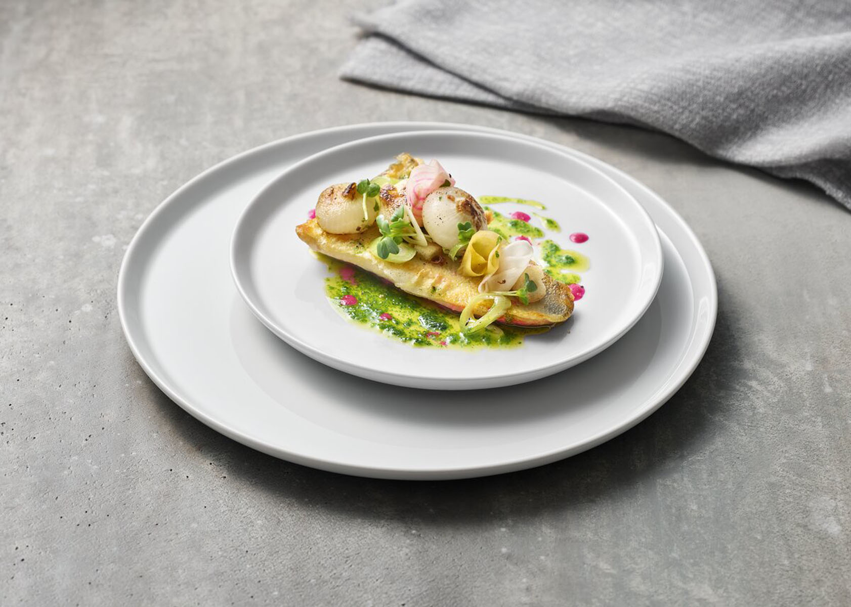 Schönwald, Scandic : Teller flach rund coup, uni, weiss, 27 cm