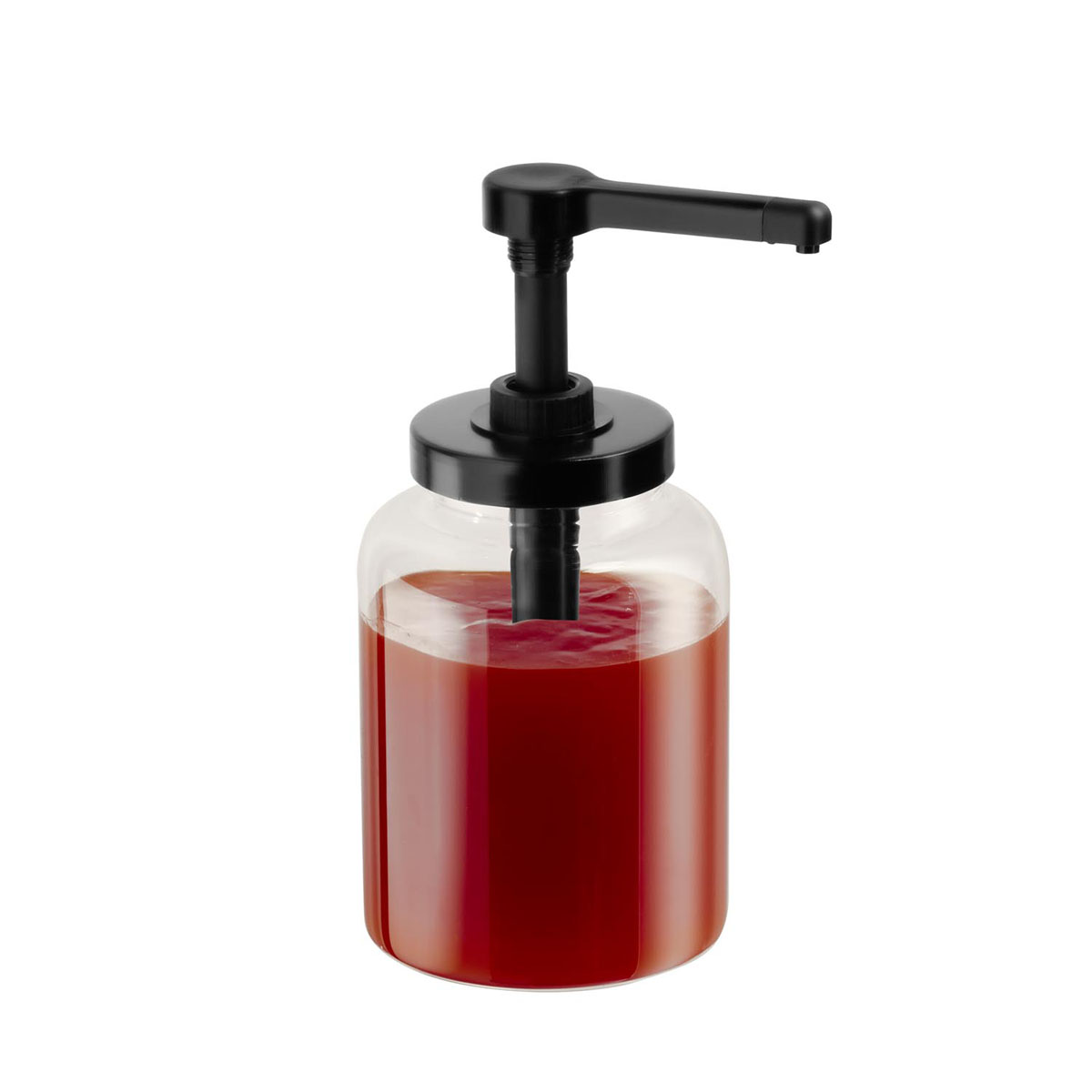 Dosierspender DISPENSA, Glas, PP, Hubvolumen: 15 ml, D: 13 cm, H: 27 cm, I: 1,7 ltr.