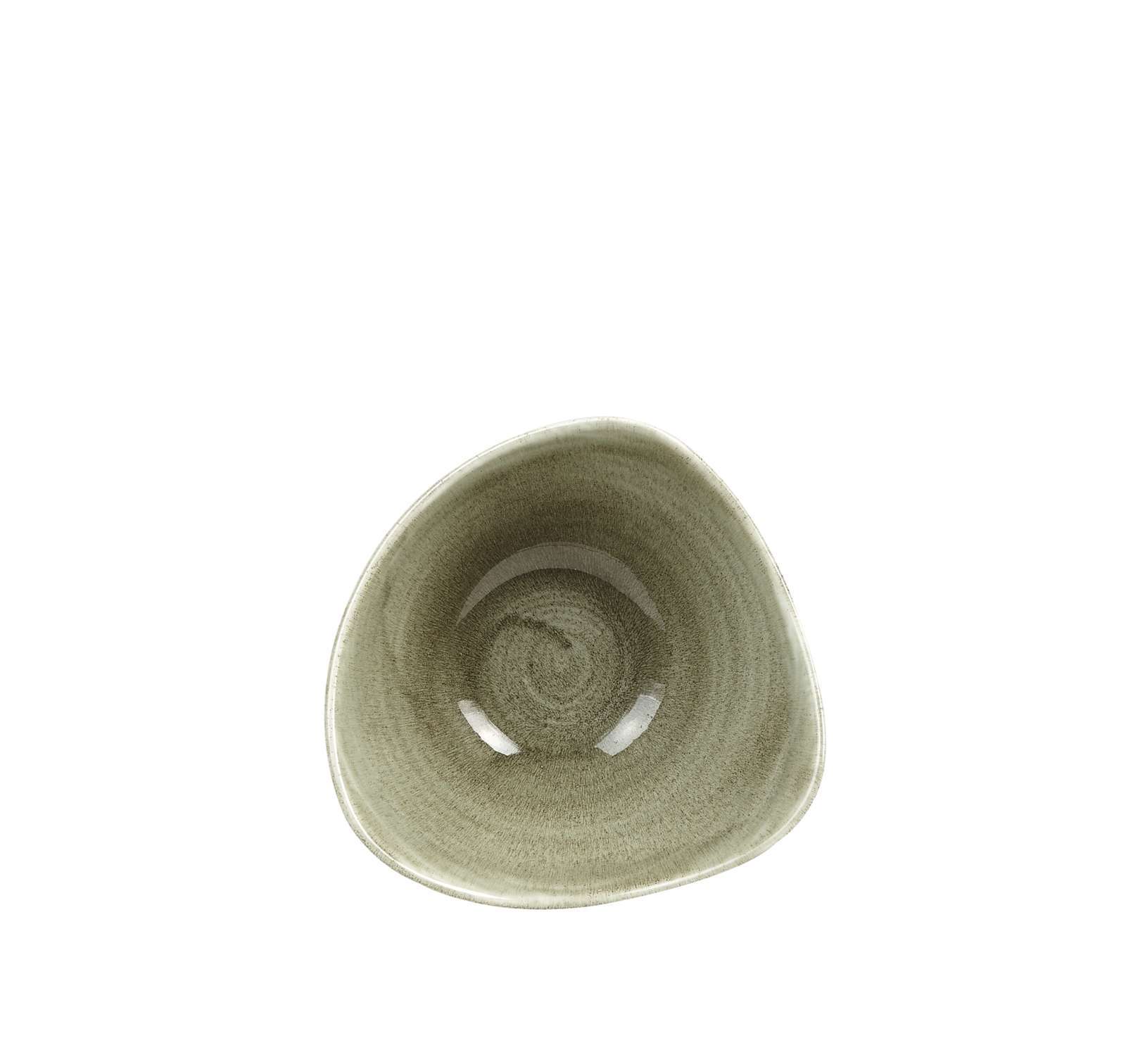 Churchill, Stonecast Patina : Burnished Green - Schale dreieckig, 15,3 cm/ 0,26 ltr.