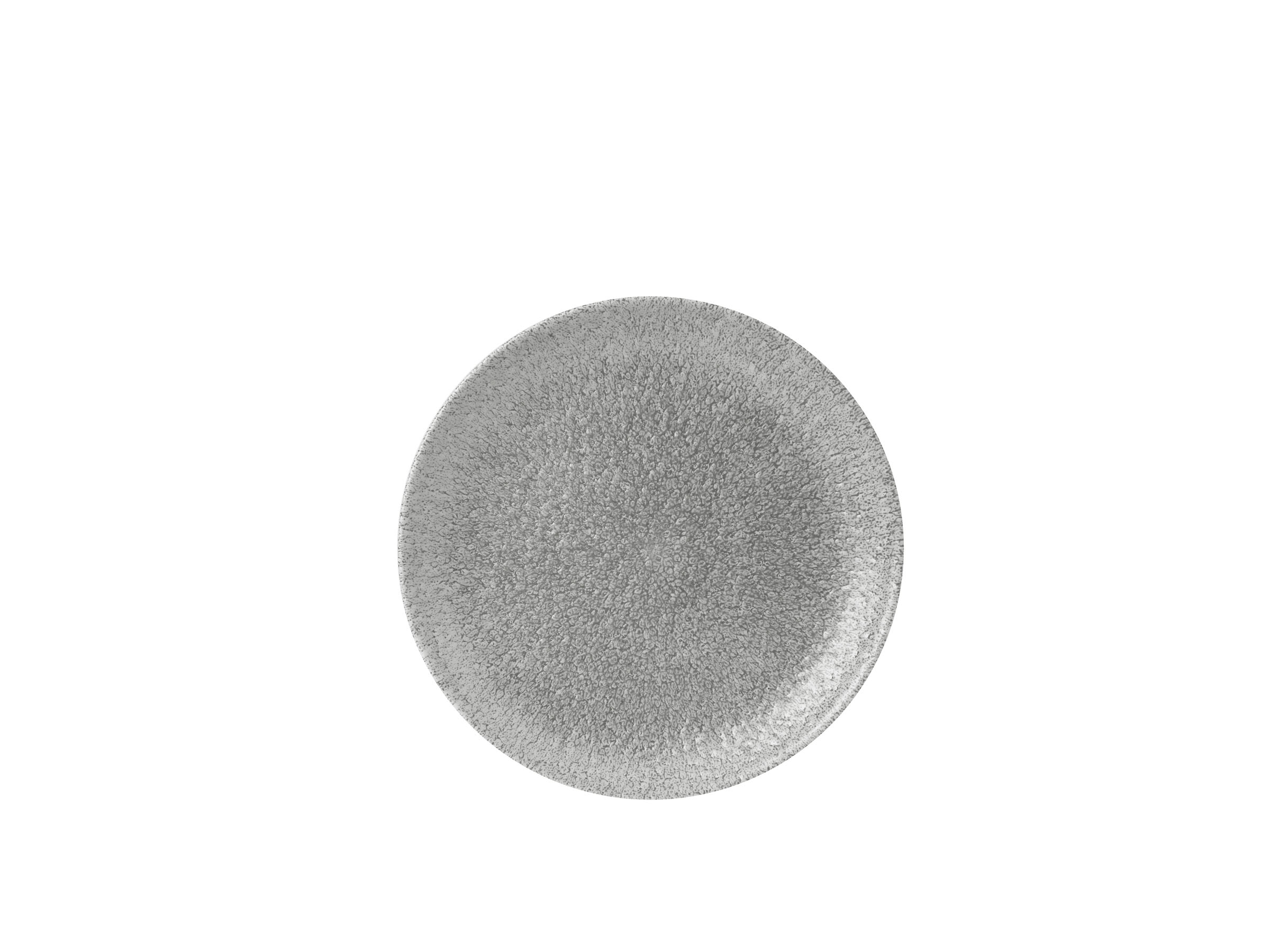 Churchill, Raku : Jasper Grey - Teller flach Coup, 21,7 cm