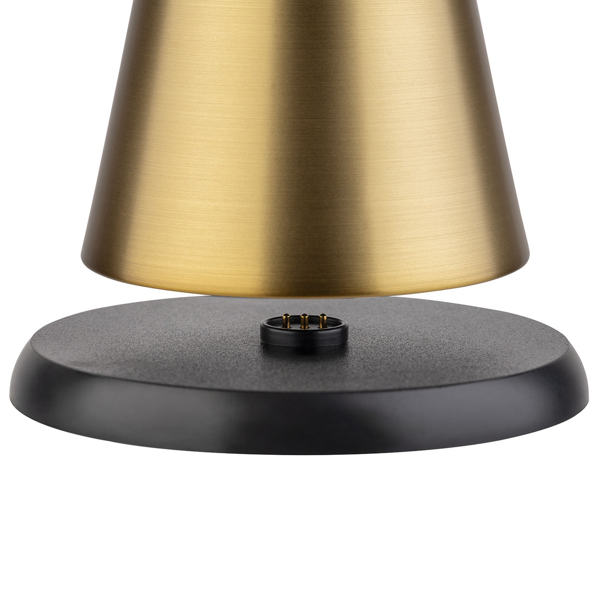 Tischleuchte CONE, Metall, Farbe: goldfarben, 1x LED 2,0 W / 180 lm, dimmbar in 3 Stufen, D: 13 cm, H: 18 cm