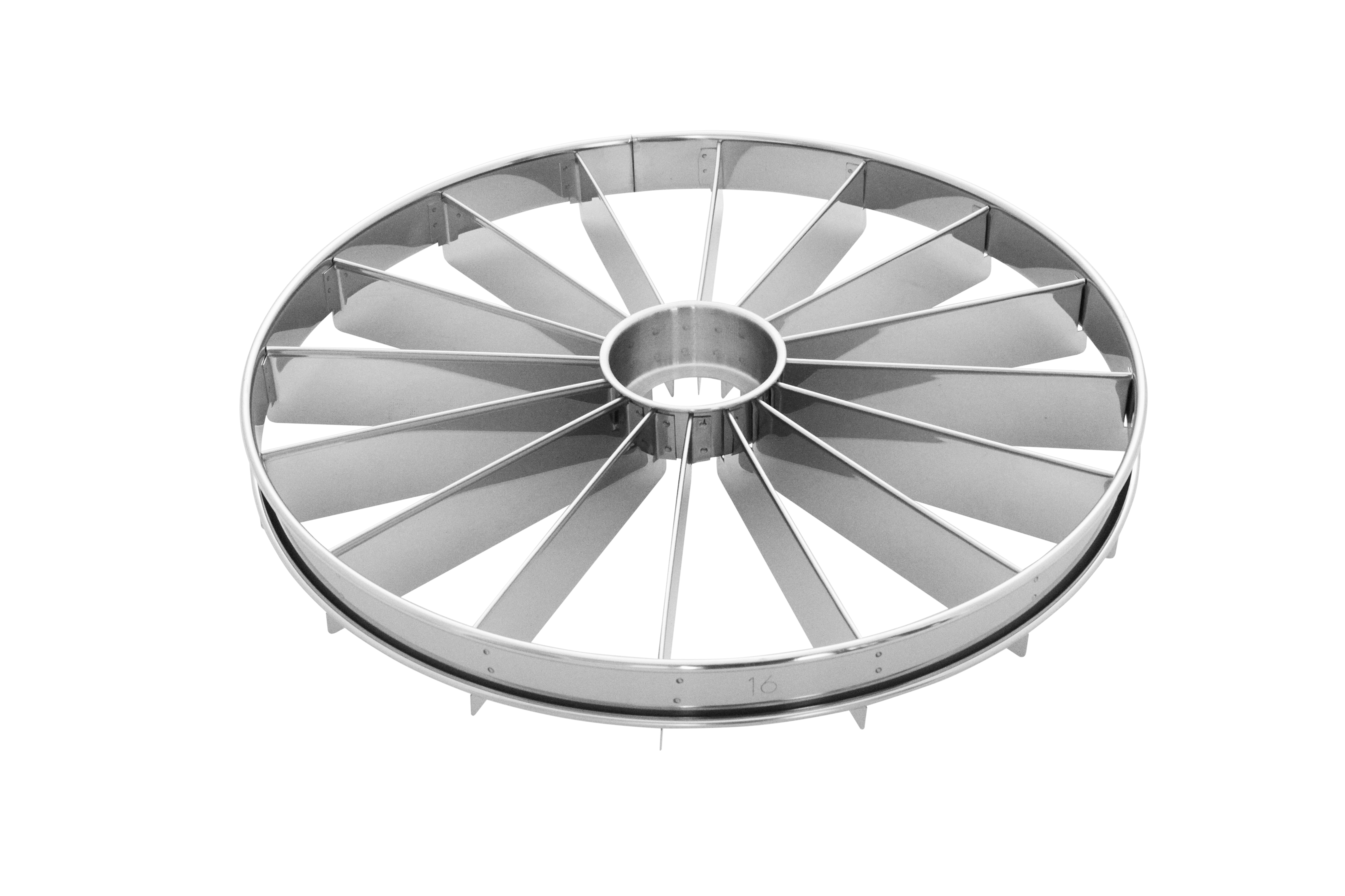 Tortenteiler, 16 Teilungen, Edelstahl, D: 33 cm, H: 2,8 cm