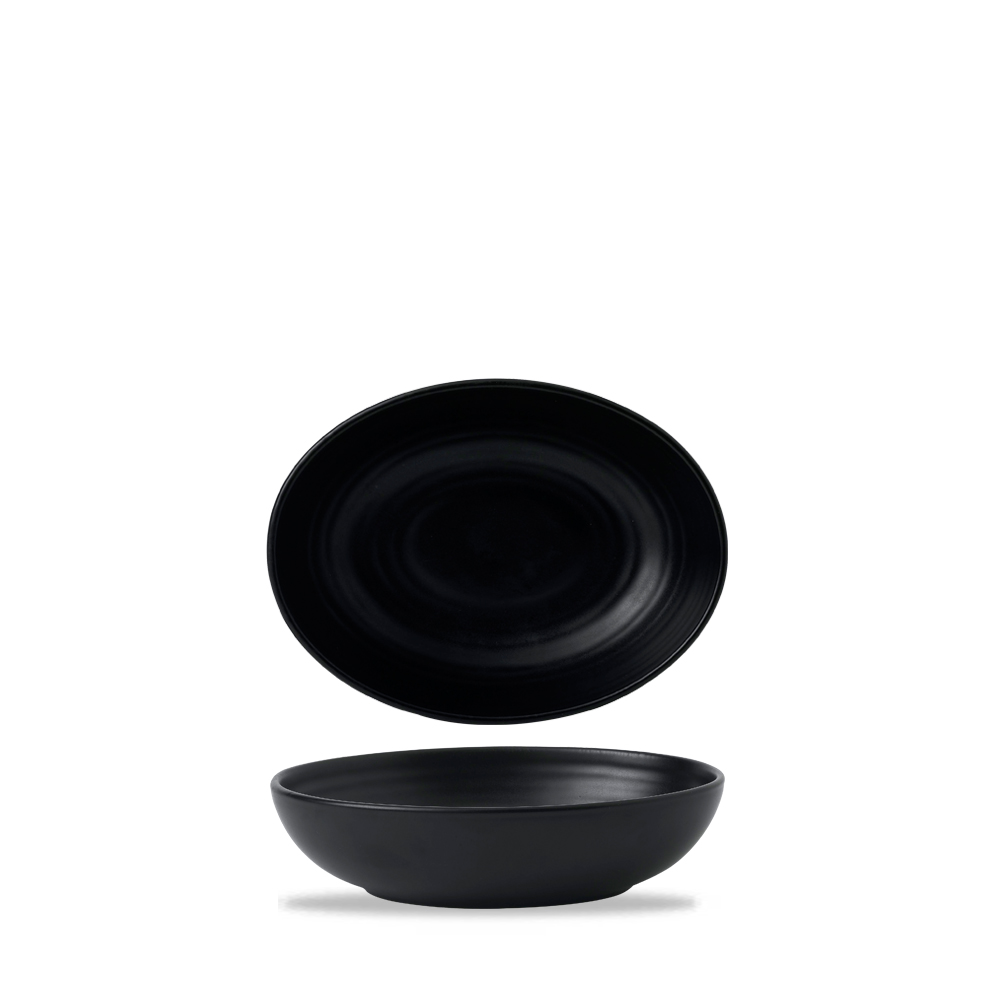 Dudson, Evo : Jet - Schale tief oval, 21,6 x 16,4 cm/ 1 ltr.