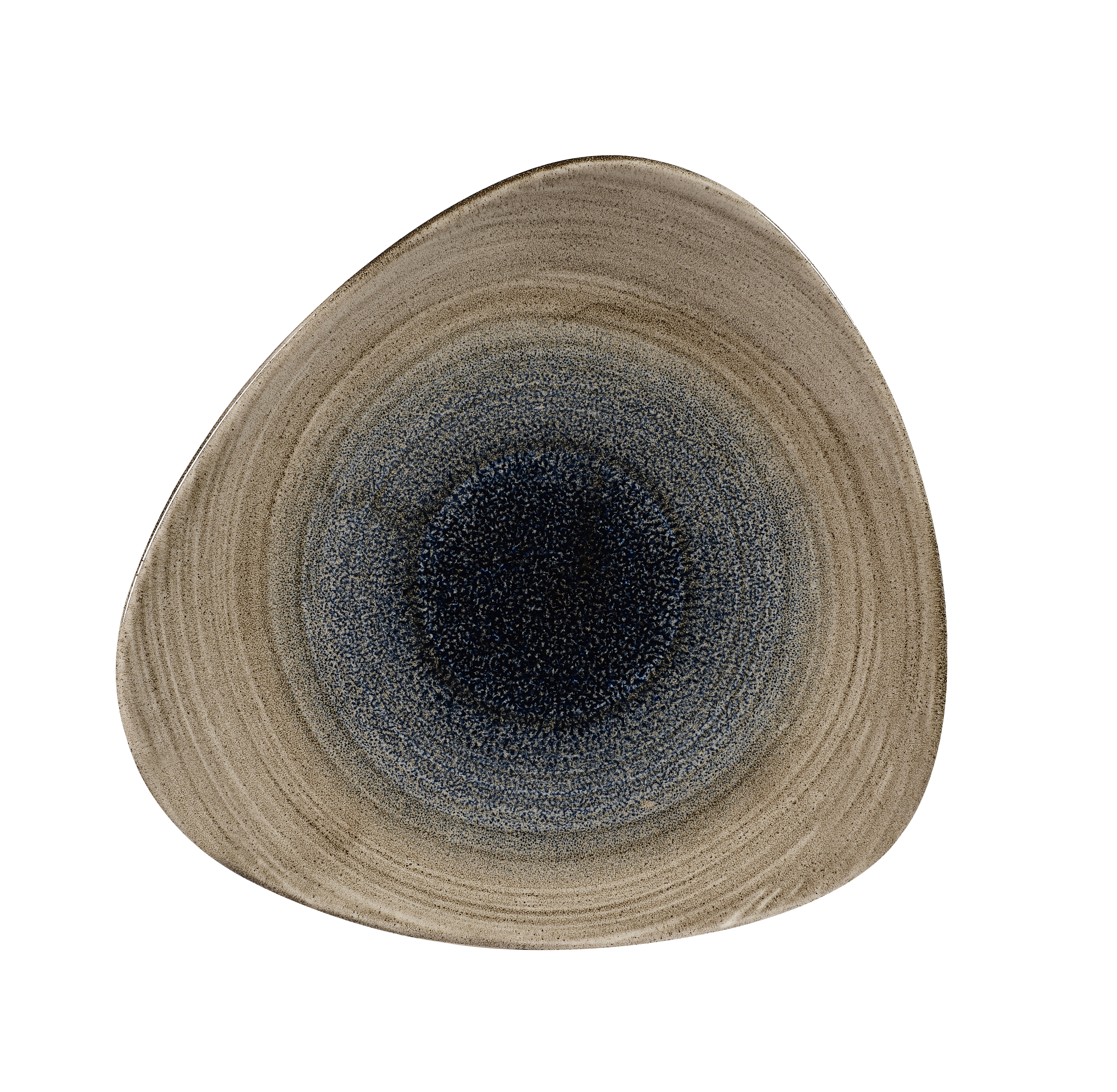 Churchill, Stonecast Aqueous : Bayou - Teller flach dreieckig, 24,5 cm