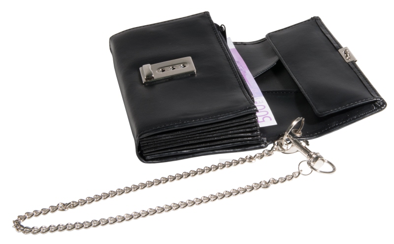 Kellnergeldtasche, aus Kunststoff, 8 Fächer, 17,5 x 10 cm