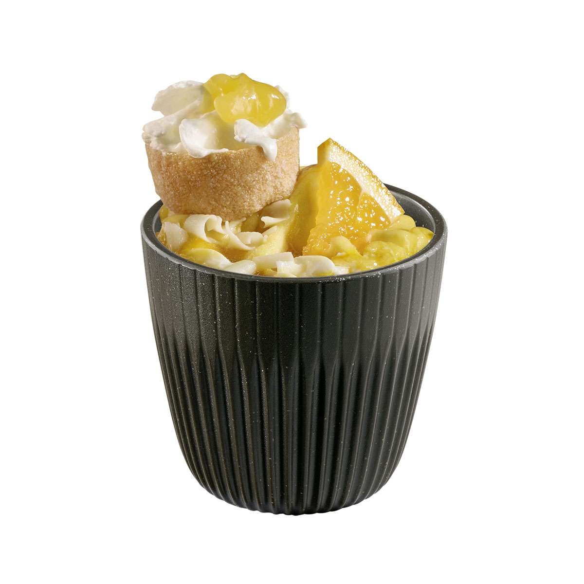 Schale LINEO, 6er-Set, Melamin, D: 7 cm, H: 6,5 cm, I: 90 ml , Fb. braun