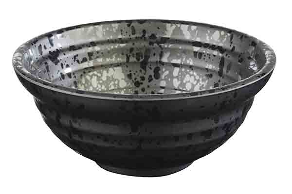 Schale GLAMOUR D: 12 cm, H: 5 cm, 0,35 ltr., Melamin, matt-schwarz