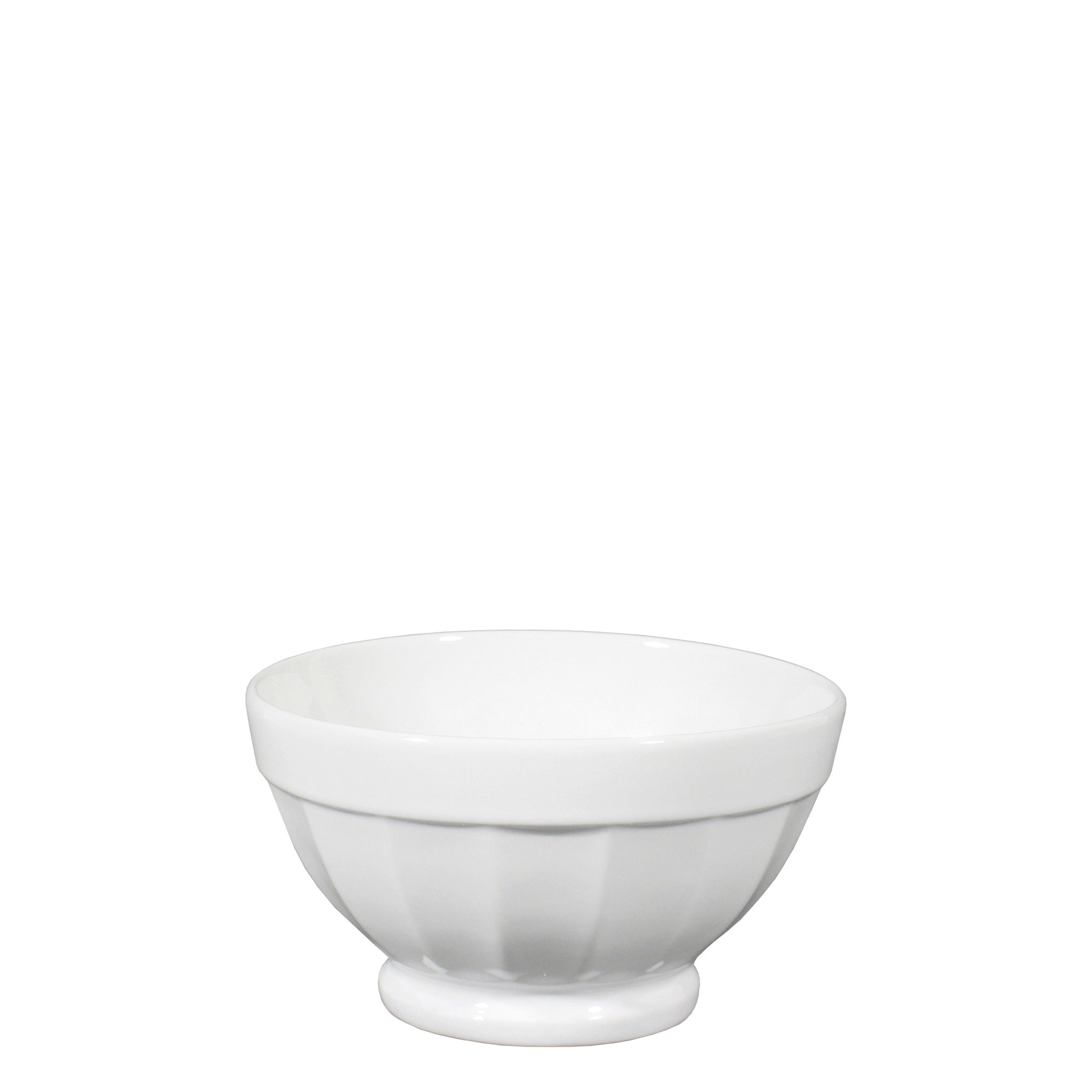Saturnia, Napoli - Costolato Schale, weiss, uni, 14 cm/ 0,63 ltr.