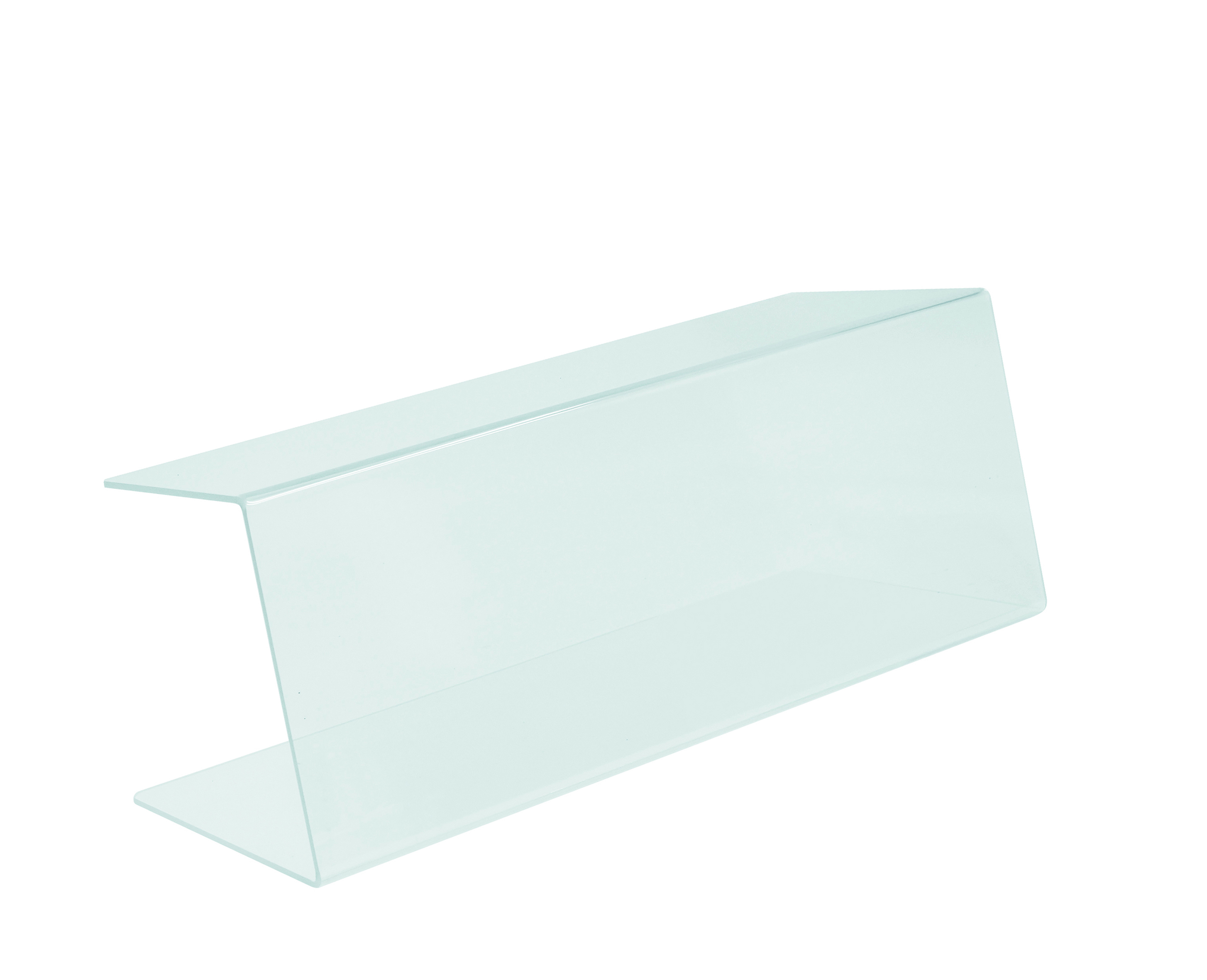 Thekenaufsteller für hygienischen Schutz, Acryl, 540 x 220 x 200 mm