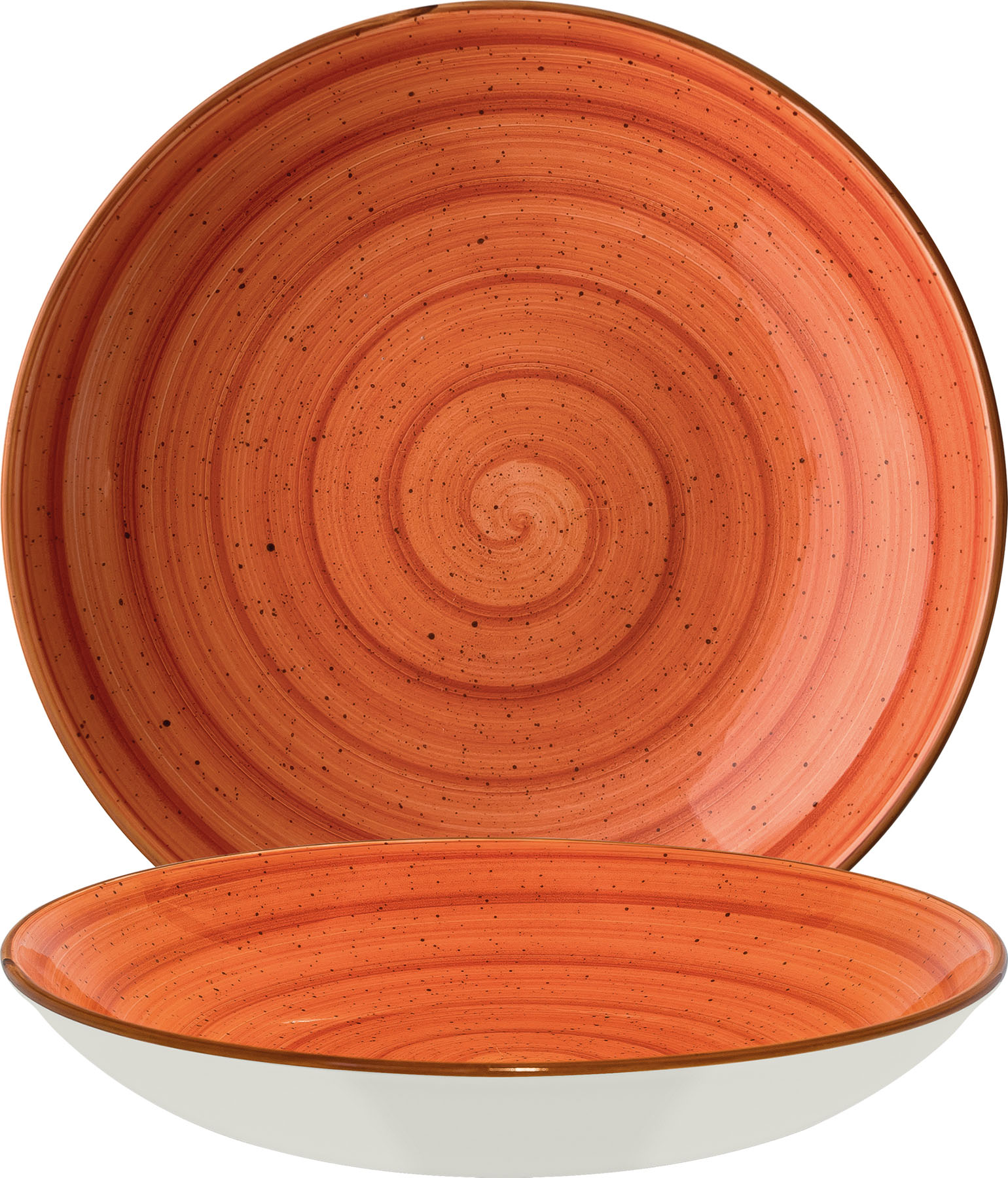 Aura, Terracotta : Bloom Teller tief Coup, 23 cm/ 1,0 ltr.
