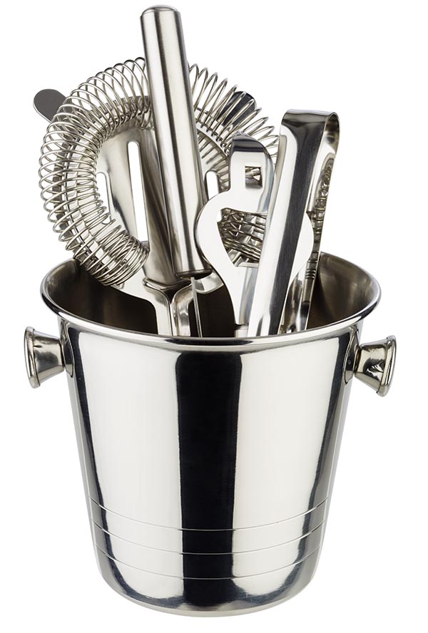 Mini-Eiseimer / Sektkühler D: 10,5 cm, H: 10 cm, I: 0,65 ltr., Edelstahl