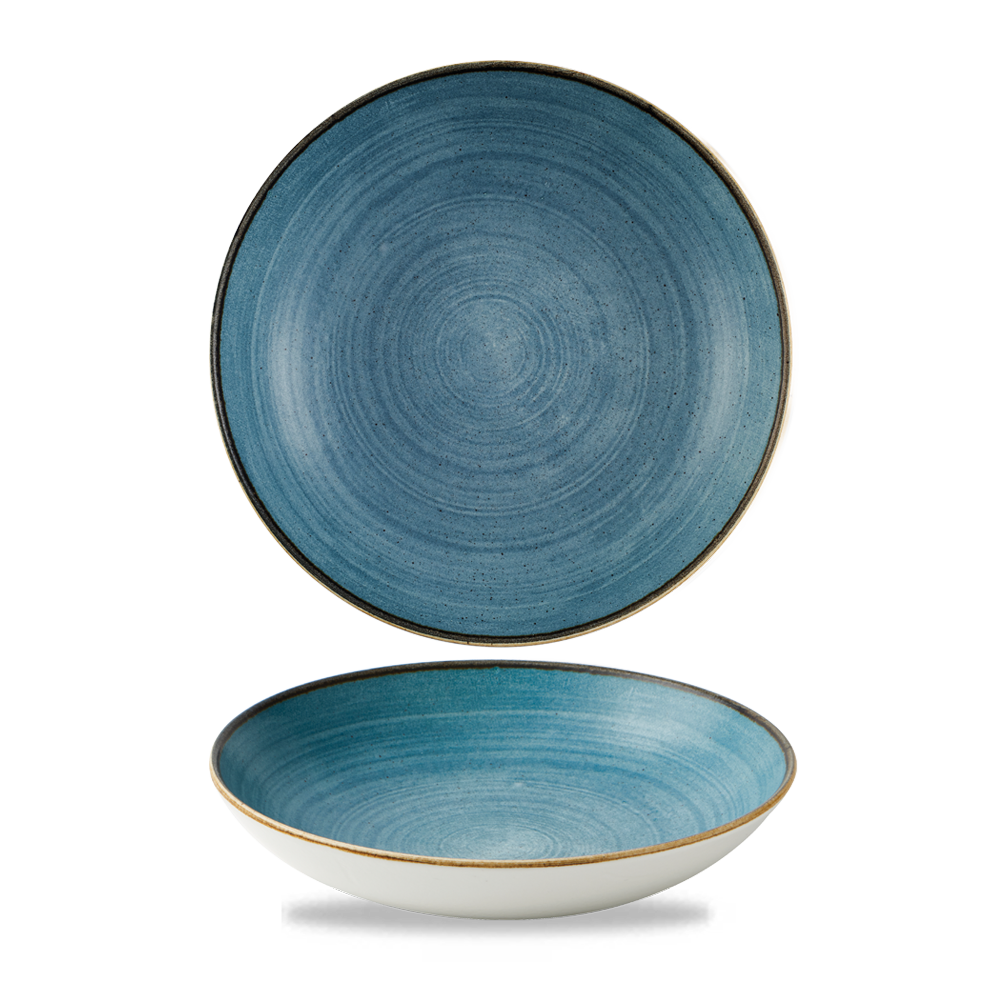 Churchill, Stonecast Raw : Teal Vellum - Teller tief Coup, 18,2 cm/ 0,43 ltr.