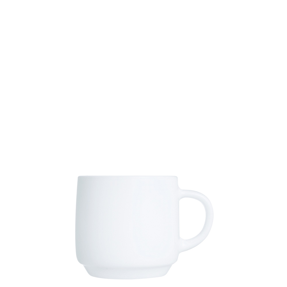 Arcoroc, Intensity - Kaffee-Obere stpb., uni, weiss, 0,19 ltr.