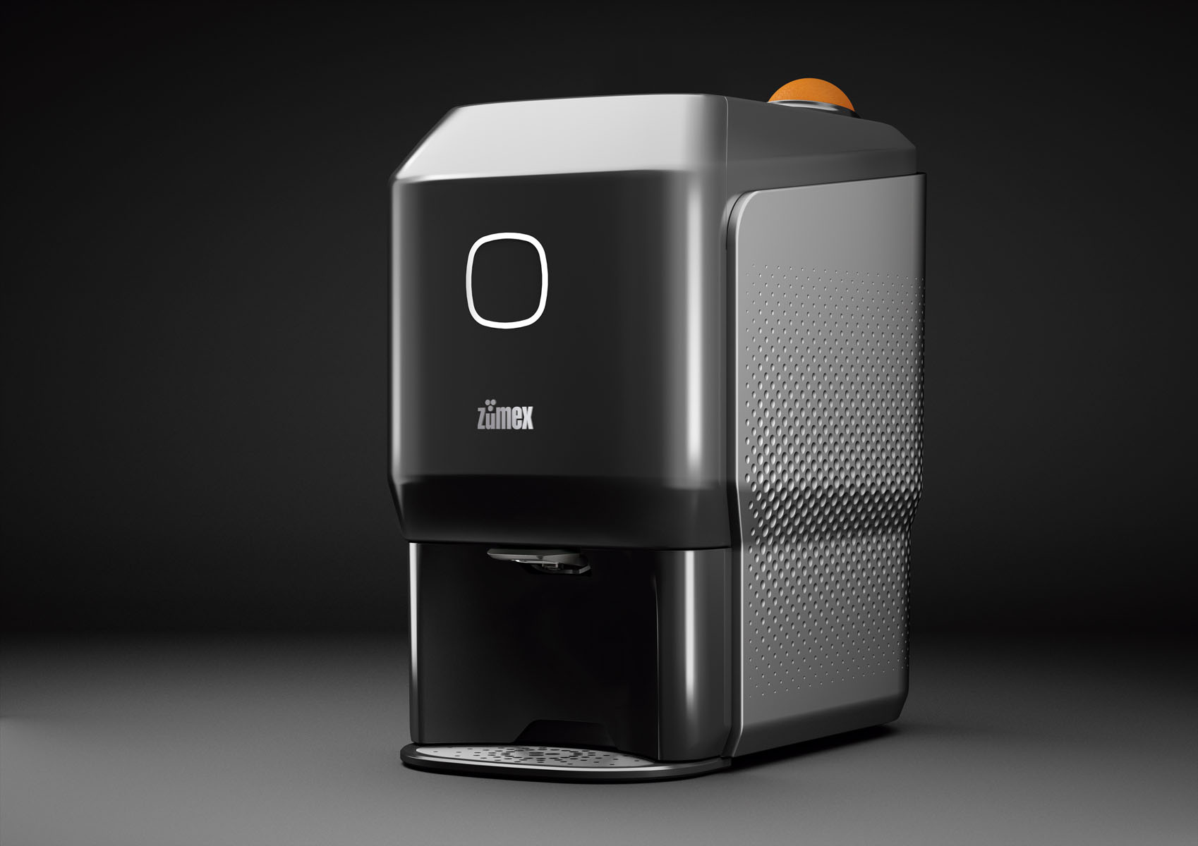 ZUMEX - SOUL SERIES 2, Saftpresse, KIT M: 6,4 - 8,1 cm, 30 x 48 x 53,7 cm, Farbe: Black Smoke Grey
