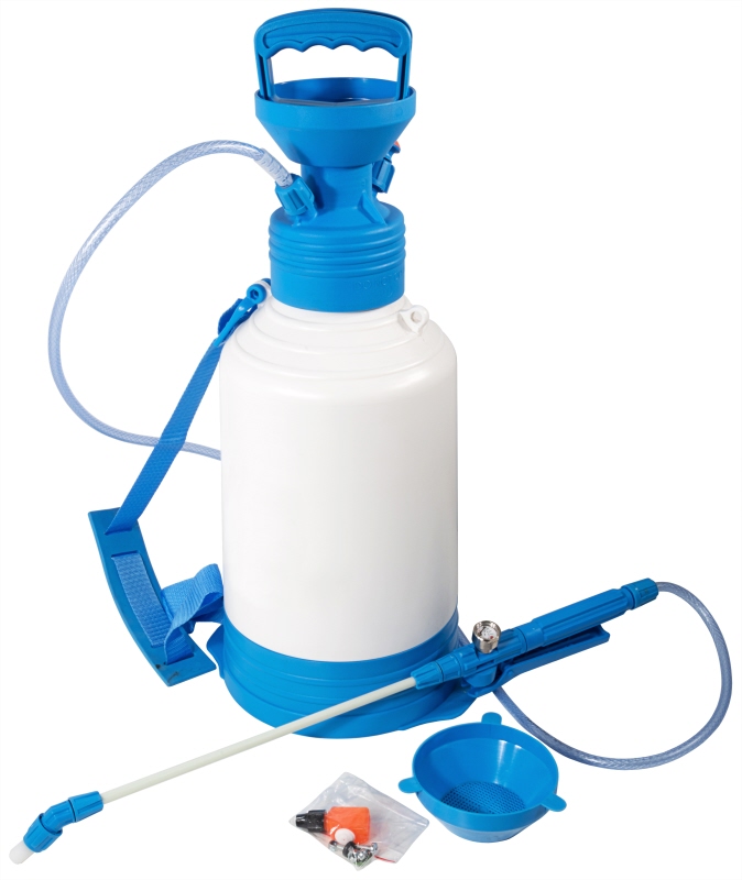Drucksprühgerät mit Handpumpe, PP, PE, I: 6 ltr., H: 54 cm, D: 20 cm
