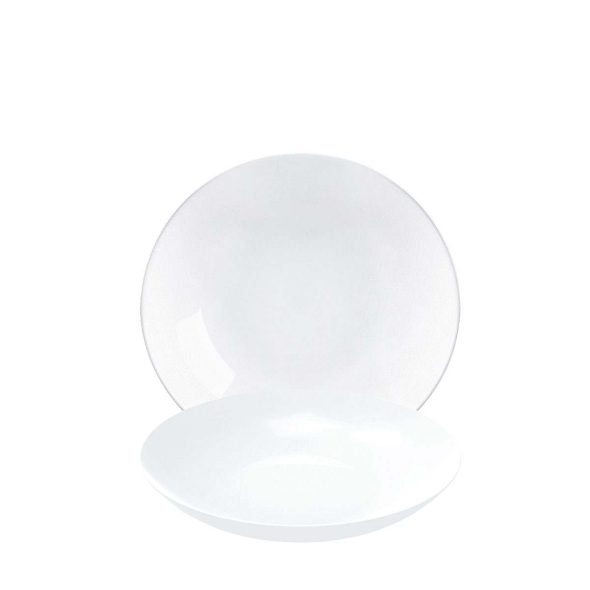 Arcoroc, Evolutions - Coupteller tief, uni, weiss, 20 cm/ 0,78 ltr.