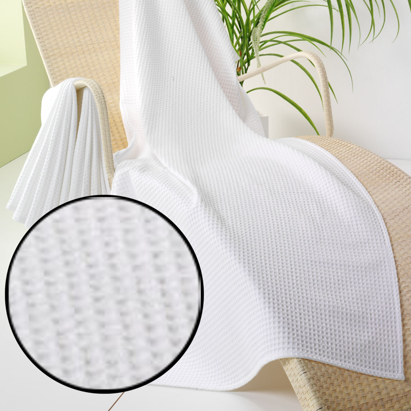 Neapel - Waffelpiqué - Wellness-Saunatuch, 250 g/ m²