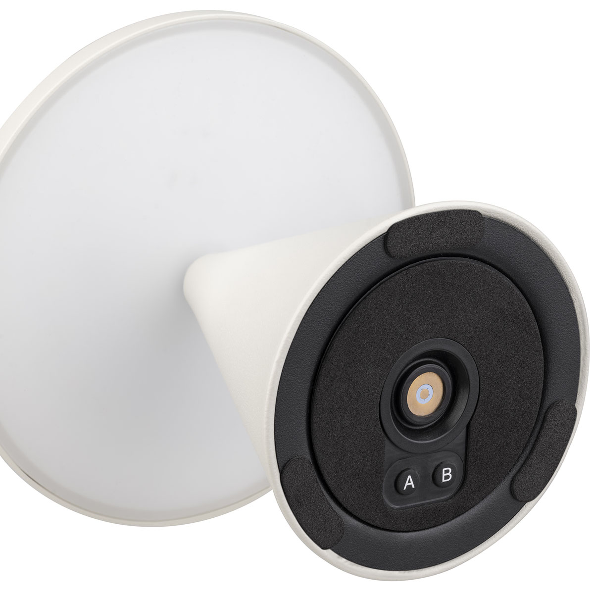 Tischleuchte CONE MINI, Metall, Farbe: whisper white, 1x LED 1,0 W / 100 lm, dimmbar in 3 Stufen, D: 13 cm, H: 11,5 cm