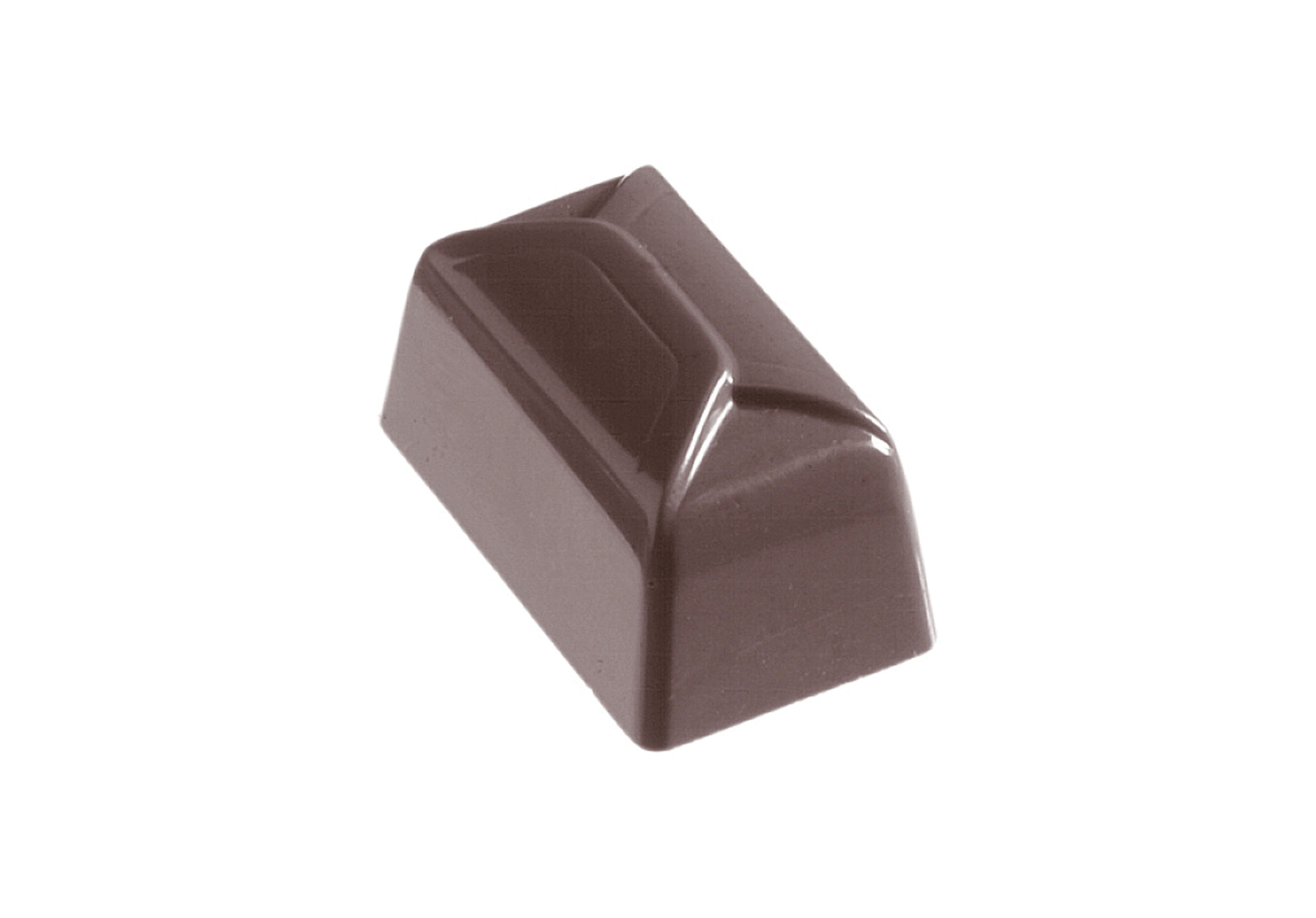 Schokoladen- Form Praline rechteckig, 275 x 135 mm, 3 x 8 Stück 36 x 22 x 20 mm