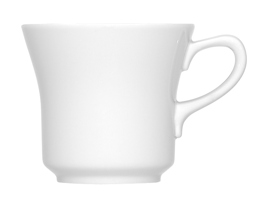 Bauscher, Bonn - Tasse-Obere Glockenform, weiss, uni, 0,25 ltr.