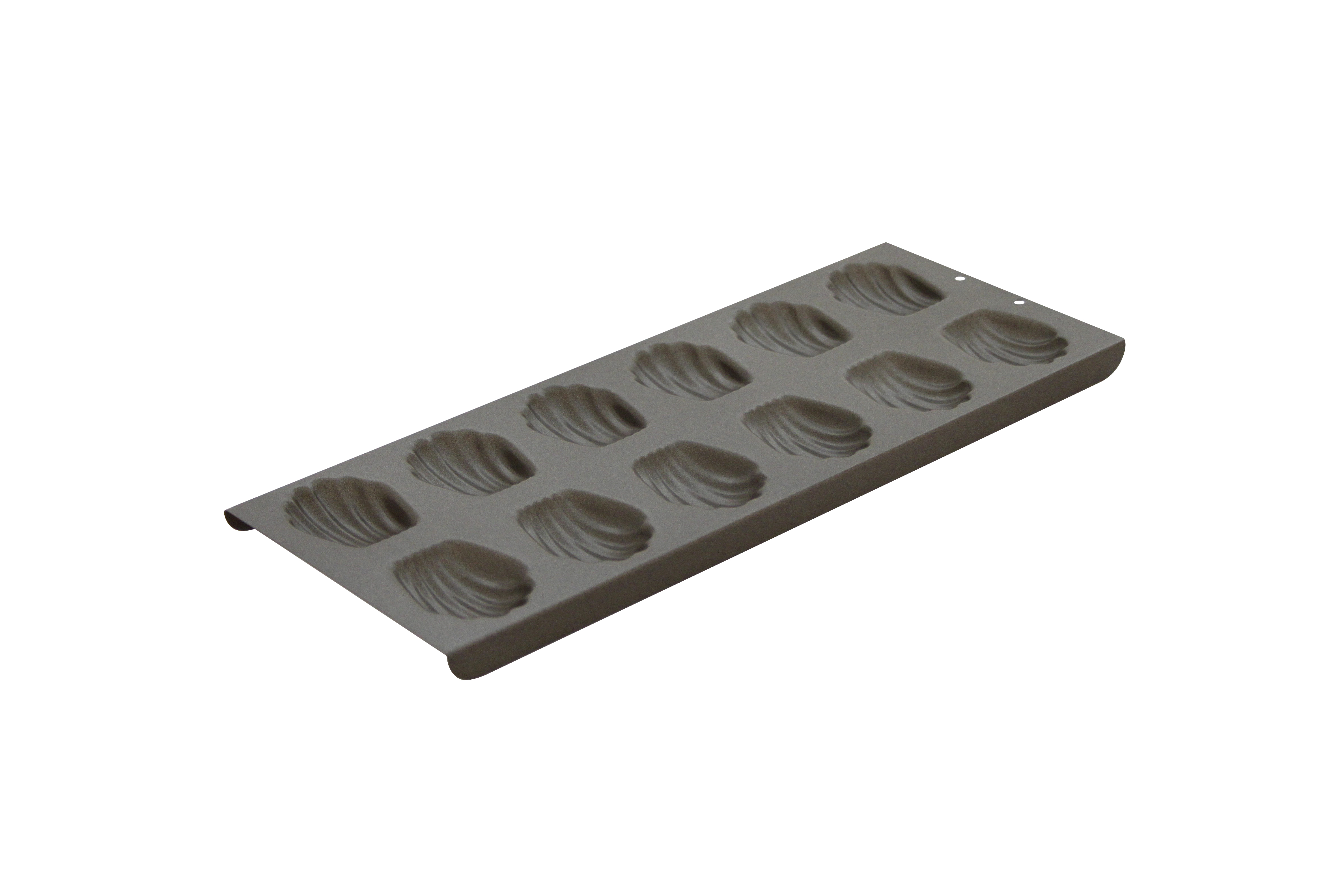 Madeleine klein, 12 Form 55 x 44 mm, Stahl, 350 x 145 x 15 mm