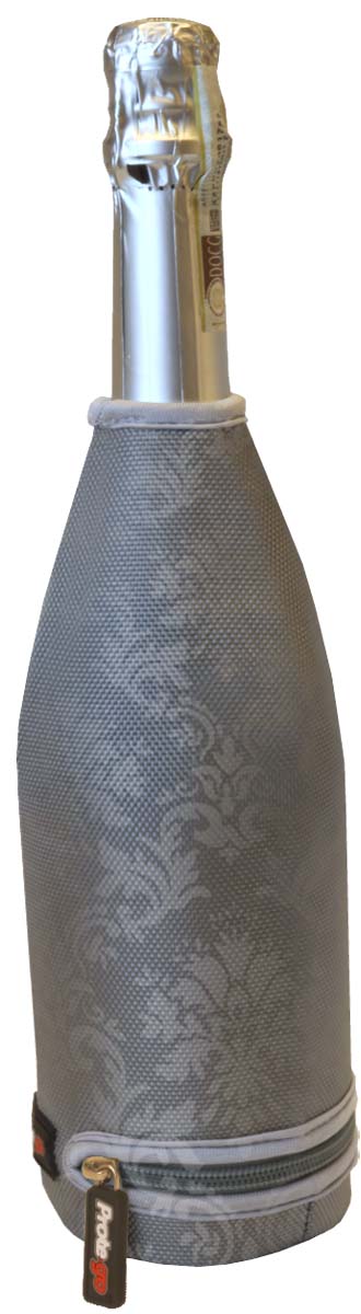 Champagnermanschette, Thermal, grau, 1 x 13 x 23 cm