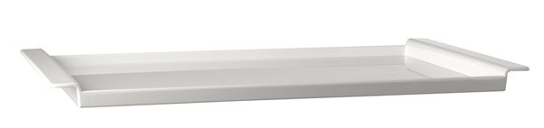 Tablett BROTSTATION 59,5 x 35,5 cm, H: 3,5 cm, Melamin, weiss, mit AntiRutsch-Füßchen
