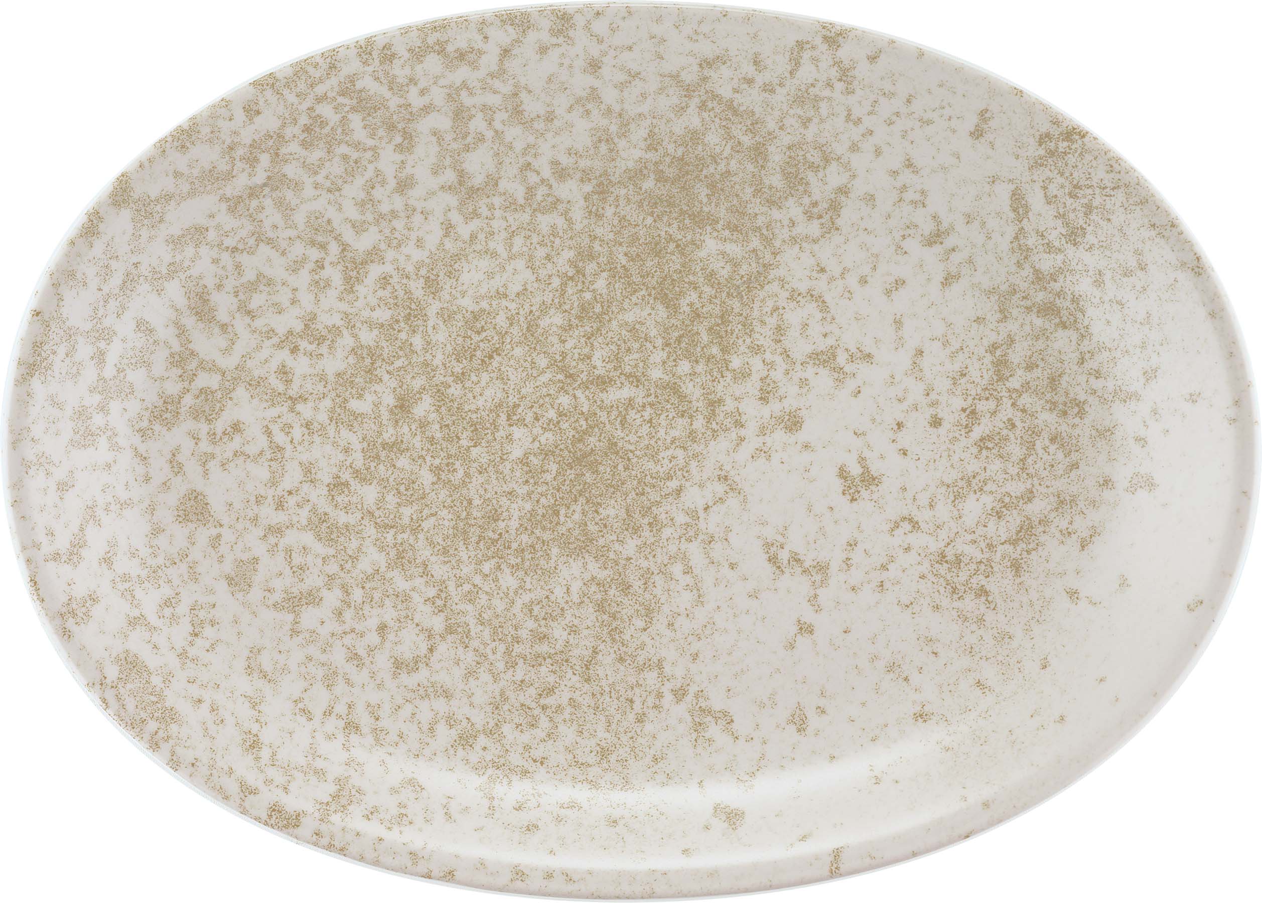 Bauscher, Sandstone : Dekor 425776 Beige - Platte oval coup 37,2 x 26,5 cm
